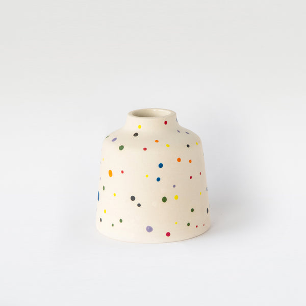 Rainbow Freckles bud vase
